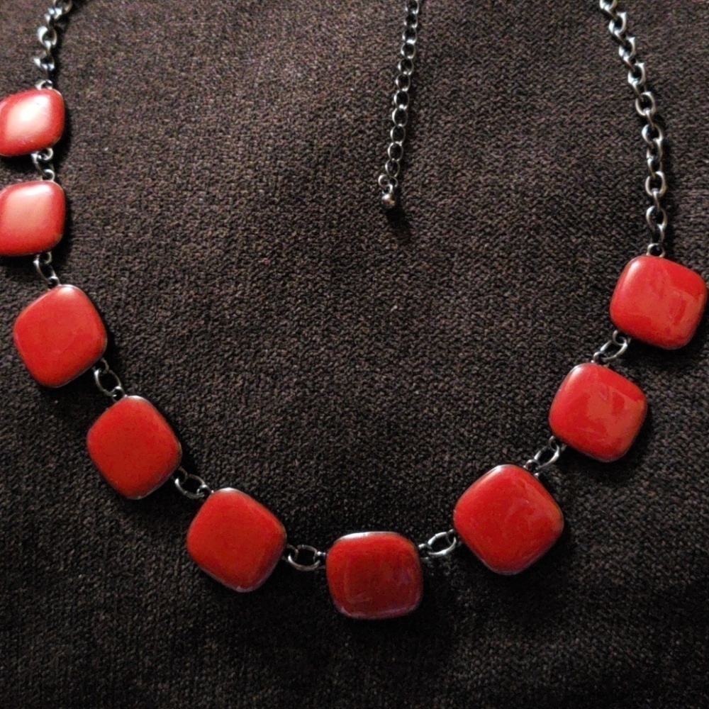 Vintage Red Necklace